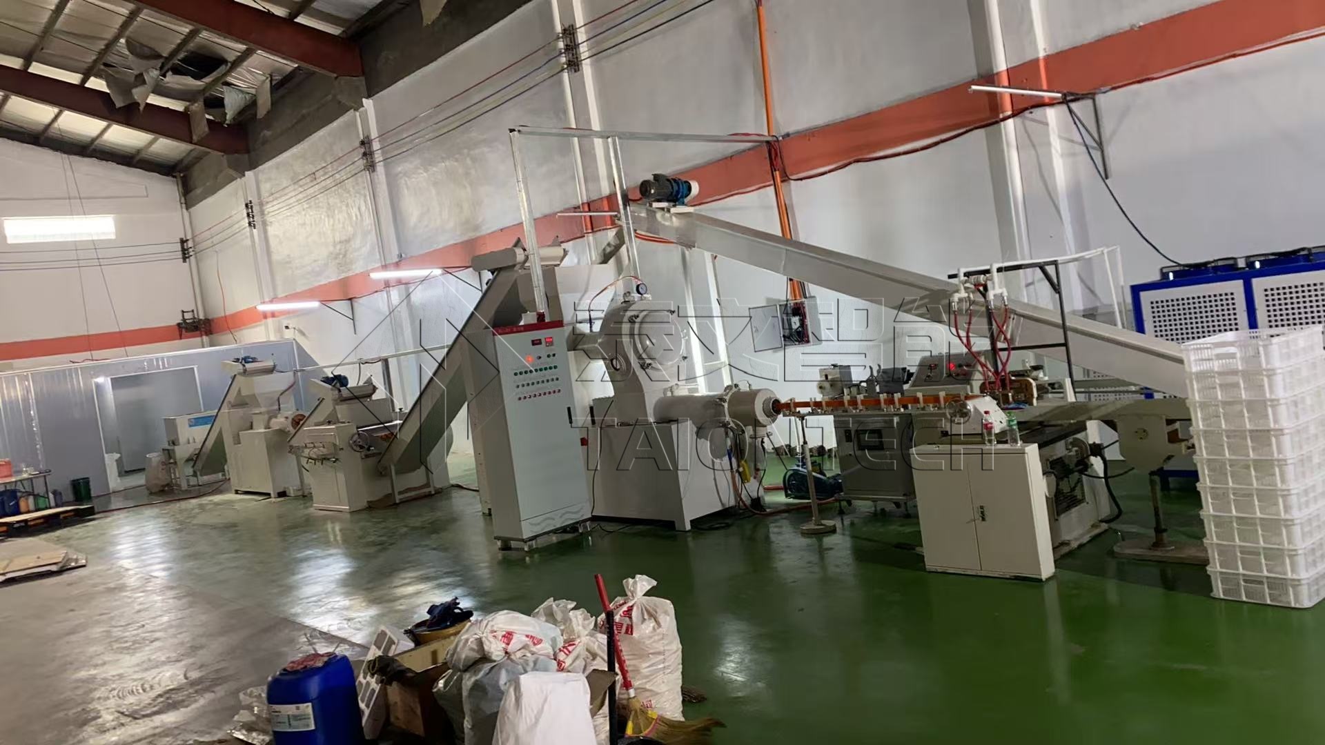 Heavy machinery and industrial equipment in a factory setting